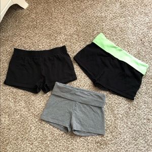 Variety knit gym shorts